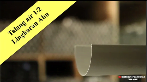 Toko Bangunan Jual Bahan Bangunan, Jual Talang Air Di Bandung, Talang Air 1/2 Lingkaran Abu