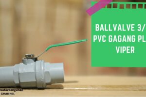Toko Bangunan Jual Bahan Bangunan, Jual Ballvalve di Bandung, Ballvalve 3/4′ Pvc Gagang Plat VIPER