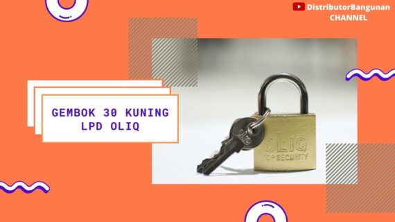 Toko Bangunan Jual Bahan Bangunan, Jual Gembok di Bandung, Gembok 30 Kuning Lpd OLIQ