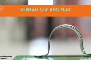 Toko Bangunan Jual Bahan Bangunan, Jual Kleman Di Bandung, Kleman 3/4′ Besi Plat
