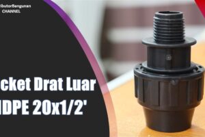 Toko Bangunan Jual Bahan Bangunan, Jual Fitting HDPE di Bandung, Socket Drat Luar HDPE 20×1/2′