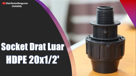 Toko Bangunan Jual Bahan Bangunan, Jual Fitting HDPE di Bandung, Socket Drat Luar HDPE 20×1/2′