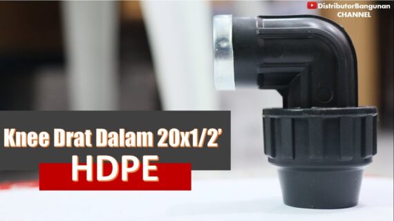 Toko Bangunan Jual Bahan Bangunan, Jual Fitting HDPE di Bandung, Knee Drat Dalam HDPE 20×1/2′