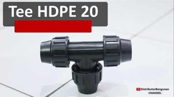 Toko Bangunan Jual Bahan Bangunan, Jual Fitting HDPE di Bandung, Tee HDPE 20 Compression Tee