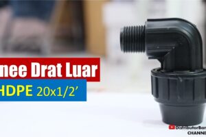 Toko Bangunan Jual Bahan Bangunan, Jual Fitting HDPE di Bandung, Knee Drat Luar HDPE 20×1/2′