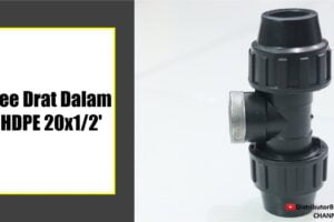 Toko Bangunan Jual Bahan Bangunan, Jual Fitting HDPE di Bandung, Tee Drat Dalam HDPE 20×1/2′