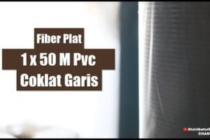 Toko Bangunan Jual Bahan Bangunan, Jual Fiber Plat Di Bandung, Fiber Plat 1 x 50 M Pvc Coklat Garis
