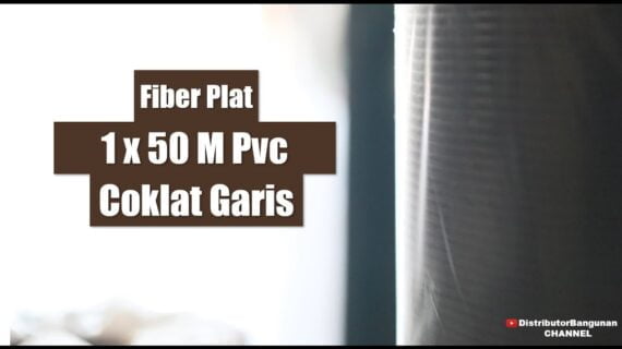Toko Bangunan Jual Bahan Bangunan, Jual Fiber Plat Di Bandung, Fiber Plat 1 x 50 M Pvc Coklat Garis