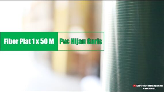 Toko Bangunan Jual Bahan Bangunan, Jual Fiber Plat Di Bandung, Fiber Plat 1 x 50 M Pvc Hijau Garis
