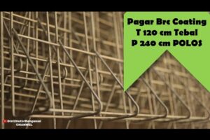 Distributor Pagar BRC, Jual Pagar BRC di Bandung, Pagar Brc Coating T 120 cm Tebal P 240 cm POLOS