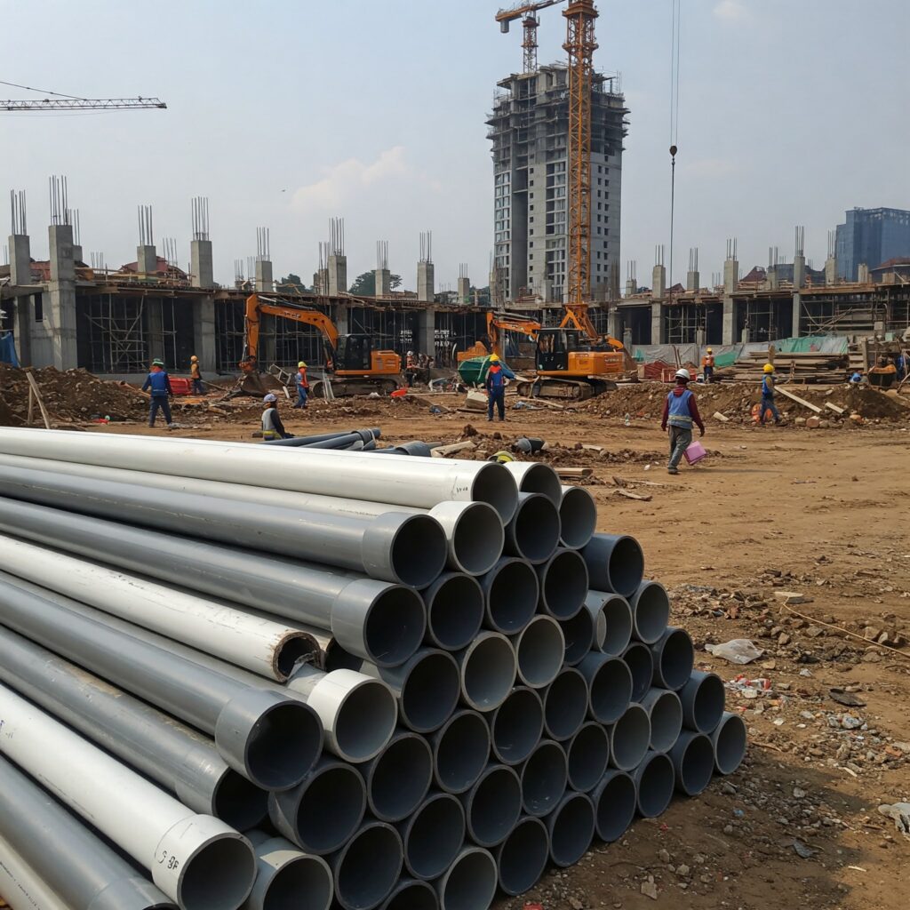 Pipa PVC 1 inch untuk proyek perumahan Bandung