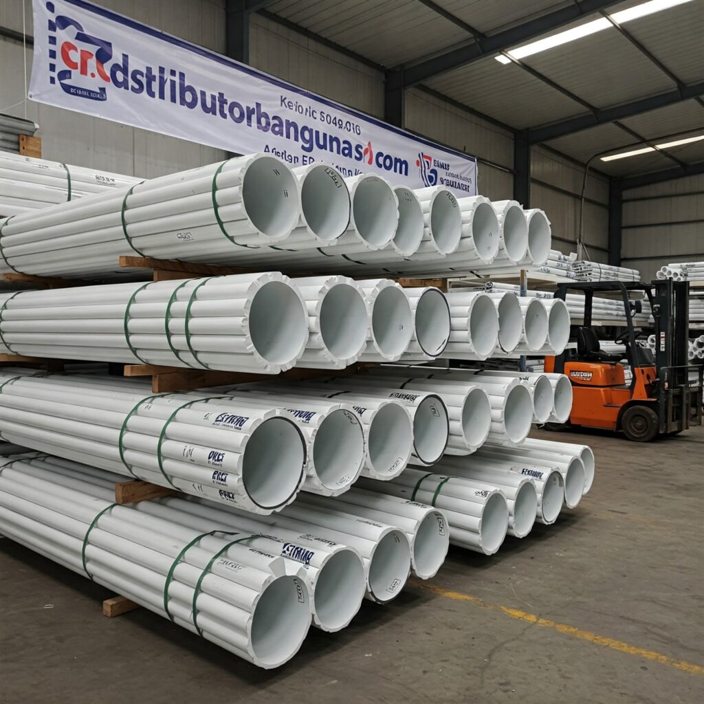 Pipa PVC 1 inch untuk proyek ritel Bandung - instalasi saluran air di toko retail