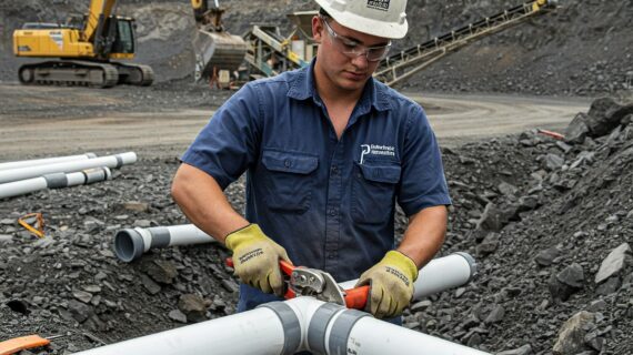 Pipa PVC 1 Inch Proyek Tambang Bandung Powerful Efektif