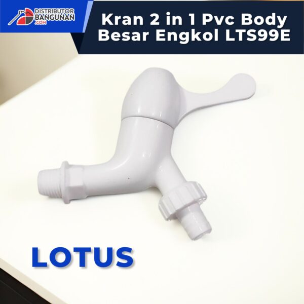 Kran 2in1 Pvc Body Besar Engkol LTS99E LOTUS