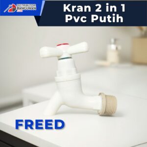 Kran Air 2 in1 Pvc Putih FREED