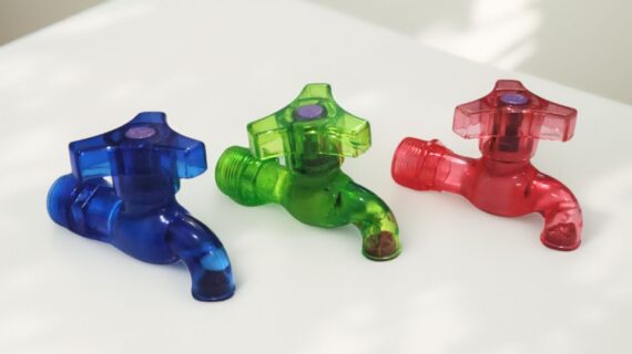 Kran 3/4′ Pvc Transparan Segi 3 SKT