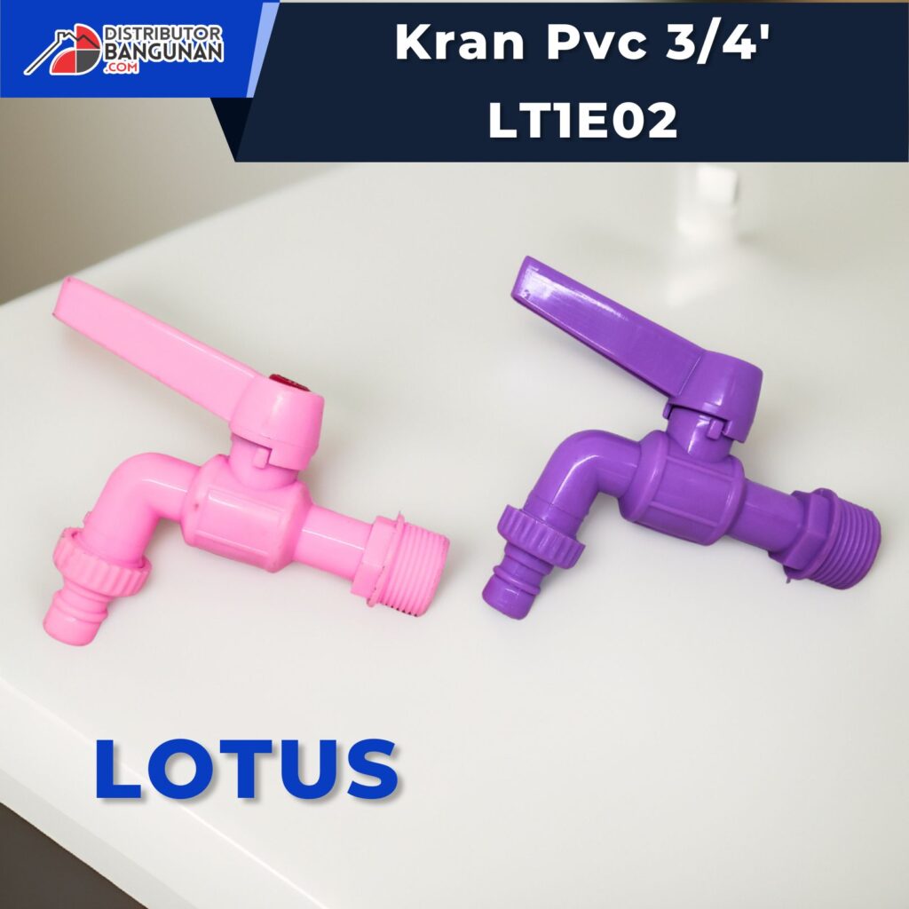 Kran 1/2' Pvc LTS303 Transparan LOTUS: Si Jernih yang Tahan Banting 1 Kran 1/2' Pvc LTS303 Transparan LOTUS