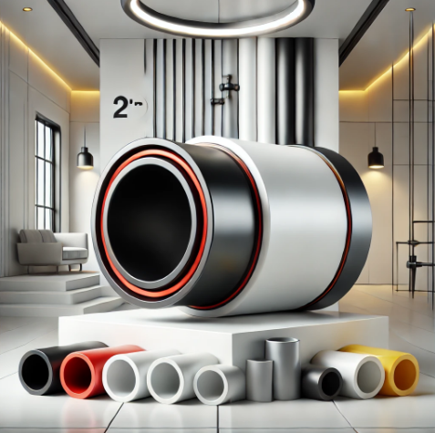 Pipa PVC 2 inch berkualitas tinggi, anti-karat, ringan, dan tahan lama untuk kebutuhan plumbing dan konstruksi.