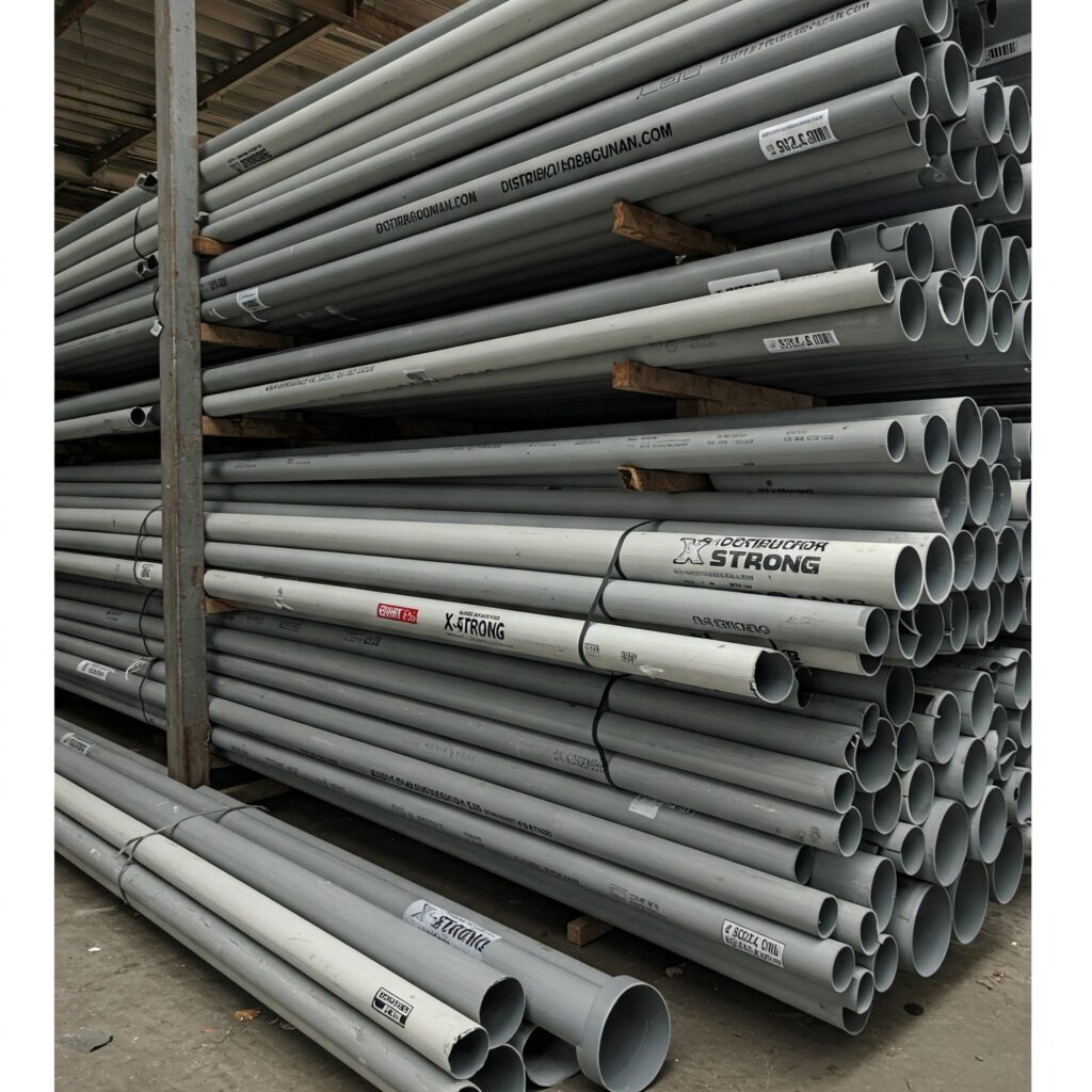 pipa PVC anti bocor uji hydrostatic di pabrik