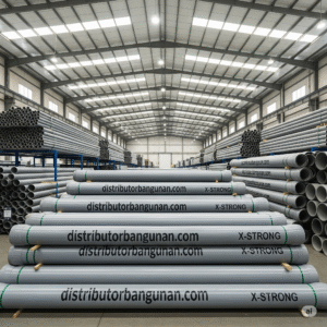 7 Rahasia Pipa PVC untuk Proyek Logistik Bandung 1 Instalasi pipa PVC di sistem drainase gudang Bandung