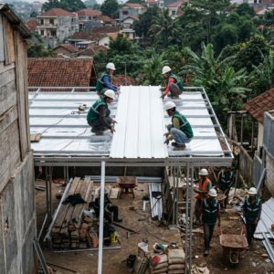 Produk Bahan Bangunan 9 Atap PVC Upvc dan Spandek